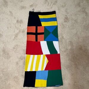 STAUD Karina Knit Skirt in Sails Up Midi Gently Used size Medium